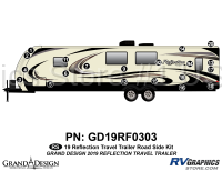 20 Piece 2019 Reflection Travel Trailer Roadside Graphics Kit