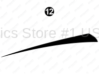 Rear Upper Black Spear Tip