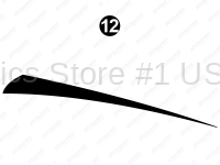 Rear Upper Black Spear Tip