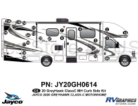 25 Piece 2020 Greyhawk Motorhome Curbside Graphics Kit