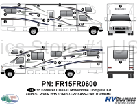 36 Piece 2013 Forester Motorhome Complete Graphics Kit