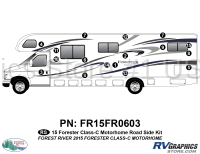 17 Piece 2013 Forester Motorhome Roadside Graphics Kit