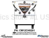 7 Piece 2012 Chaparral Fifth Wheel Front Graphics Kit