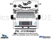 6 Piece 2021 Redhawk Motorhome Front Graphics Kit - Image 2