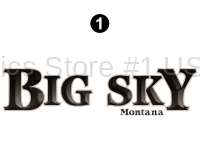 Front Big Sky Montana Dome Logo