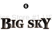 Rear Big Sky Logo Dome Logo