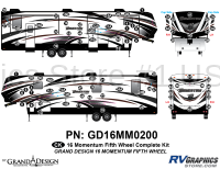 88 Piece 2016 Momentum FW Complete Graphics Kit