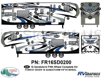 58 Piece 2016 Sandstorm FW Complete Graphics Kit