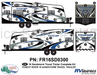 52 Piece 2016 Sandstorm TT Complete Graphics Kit