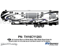 34 Piece 2016 Cyclone FW Blue White Roadside Graphics Kit