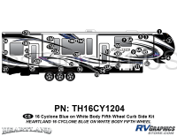 34 Piece 2016 Cyclone FW Blue White Curbside Graphics Kit