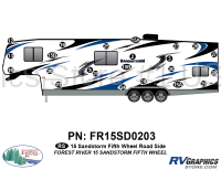 23 Piece 2015 Sandstorm FW Roadside Graphics Kit