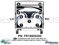 9 Piece 2015 Sandstorm SLR Lg TT Rear Graphics Kit