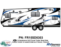20 Piece 2015 Sandstorm SLR Lg TT Roadside Graphics Kit