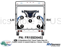 5 Piece 2015 Sandstorm SLC Medium TT Rear Graphics Kit