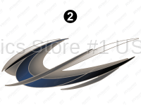 Front Taupe/Blue Graphic