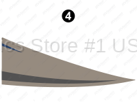 Cab Door Taupe/Blue Swoop