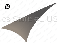 Mid Taupe Fade Triangle