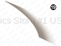 Mid Taupe White Fade Swoop