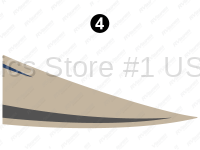 Cab Door Champagne/Blue Swoop