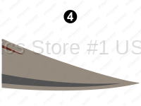 Cab Door Taupe/Red Swoop