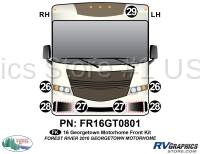 7 Piece 2016 Georgetown Motorhome Front Graphics Kit