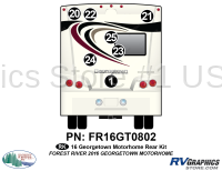 7 Piece 2016 Georgetown Motorhome Rear Graphics Kit