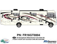 19 Piece 2016 Georgetown Motorhome Curbside Graphics Kit