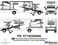 35 Piece 2018 Odyssey Motorhome Complete Graphics Kit
