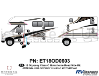 16 Piece 2018 Odyssey Motorhome Roadside Graphics Kit