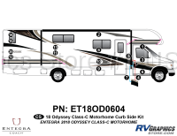16 Piece 2018 Odyssey Motorhome Curbside Graphics Kit