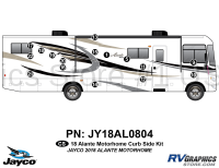 16 Piece 2018 Alante Motorhome Curbside Graphics Kit