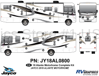 44 Piece 2018 Alante Motorhome Complete Graphics Kit - Image 2