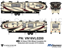 66 Piece 2016 Vilano Fifth Wheel Complete Graphics Kit