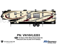25 Piece 2016 Vilano Fifth Wheel Roadside Graphics Kit - Image 2
