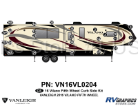 25 Piece 2016 Vilano Fifth Wheel Curbside Graphics Kit - Image 2