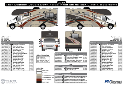 Thor Motorcoach - Quantum - 2019 Quantum  Small Motorhome Double Down Partial Paint