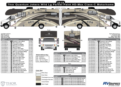 Thor Motorcoach - Quantum - 2019 Quantum  Large Motorhome Jokers Wild Partial Paint
