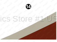 Cab Door Red Print Triangle