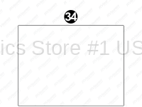 Cab Front Upper White Stripe