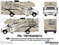 47 Piece 2019 Quantum Let It Ride Motorhome Complete Graphics Kit