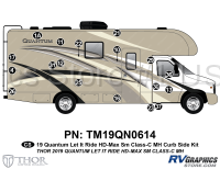 22 Piece 2019 Quantum  Let It Ride Motorhome Curbside Graphics Kit (Includes Wingwall)