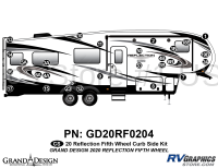 27 Piece 2020 Reflection Fifth Wheel Curbside Graphics Kit