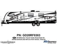 22 Piece 2020 Reflection Travel Trailer Roadside Graphics Kit
