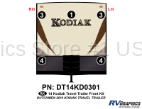 5 Piece 2014 Kodiak Travel Trailer Front Graphics Kit - Image 2