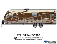 25 Piece 2014 Kodiak Travel Trailer Roadside Graphics Kit - Image 2