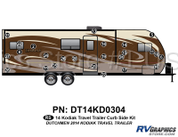 25 Piece 2014 Kodiak Travel Trailer Curbside Graphics Kit - Image 2