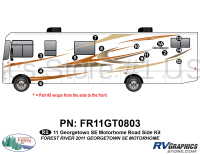 14 Piece 2011 Georgetown SE Motorhome Roadside Graphics Kit