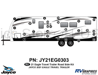 25 Piece 2021 Eagle Travel Trailer Roadside Graphics Kit