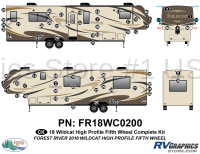 69 Piece 2018 Wildcat High Profile Fifth Wheel Complete Graphics Kit